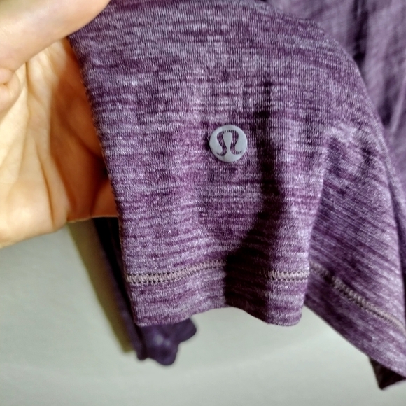 Lululemon deep crew neck long sleeve running shirt sz 12 - Picture 6 of 7